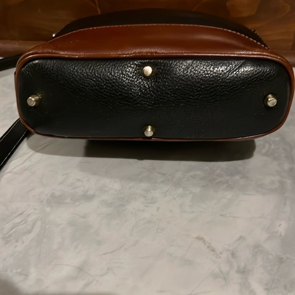 Bally  vintage bag   woven leather flap Italian leather   Black & brown   EUC - Picture 10 of 17